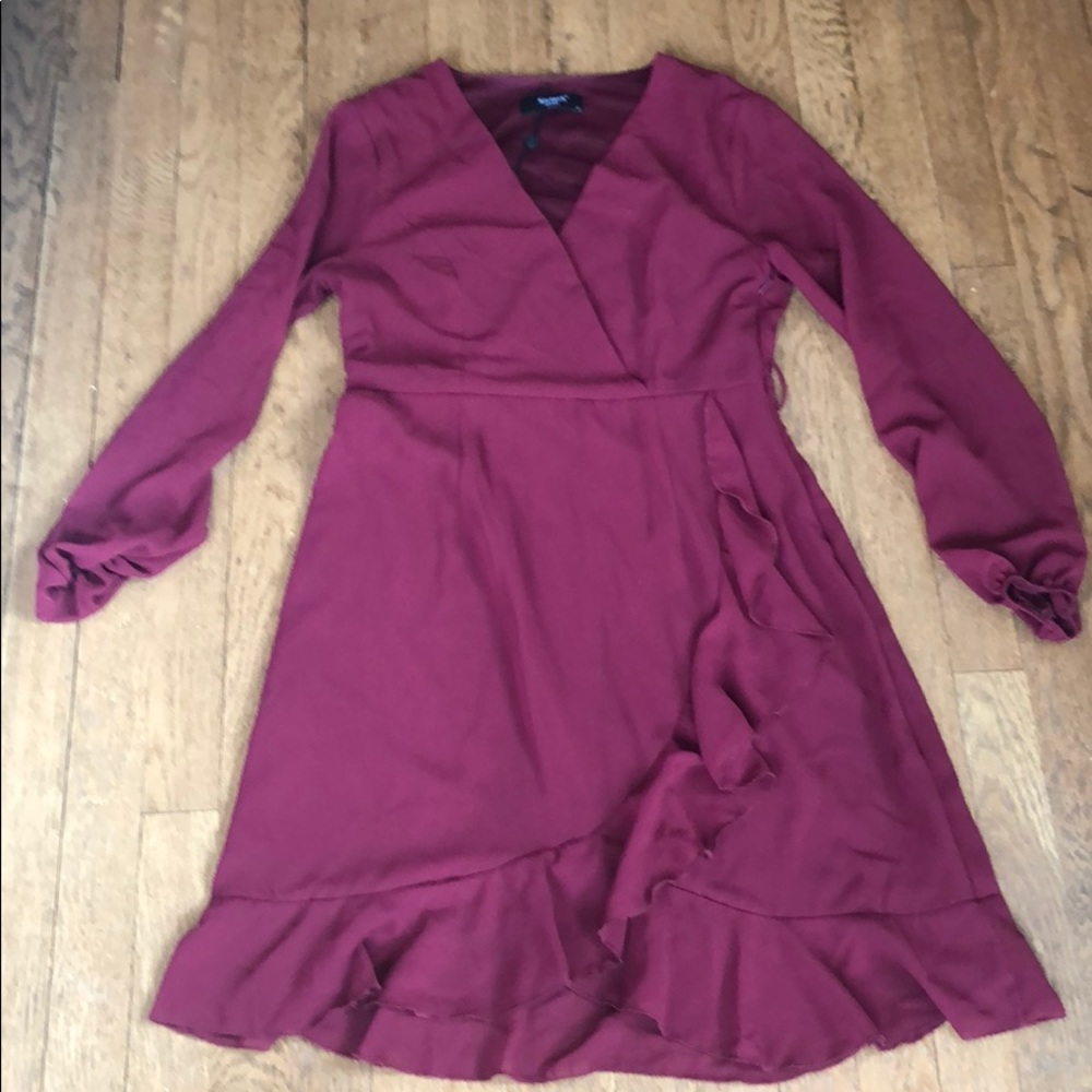Burgundy dress